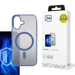 Ochranný kryt 3mk Frosty MagCase pro Apple iPhone 16e, modrá