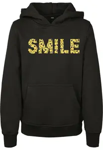 Kids Yellow Smile Box Hoody černá