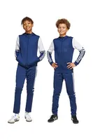 Dětské tepláky adidas Performance tmavomodrá barva, vzorované, JD4799