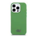 Zadní kryt Lacoste PVC Iconic Petit Pique Metal Logo MagSafe pro Apple iPhone 16 Pro Max, estragon green