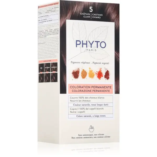 Phyto Color farba na vlasy bez amoniaku odtieň 5 Light Brown 1 ks