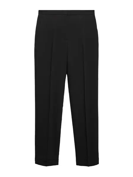 MANGO Nohavice s pukmi 'BOREAL'  čierna