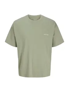 Jack & Jones Junior Tričko 'JORMONTAUK'  olivová / biela