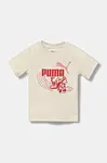 Detské bavlnené tričko Puma LITTLE RUNNERS Tee PS