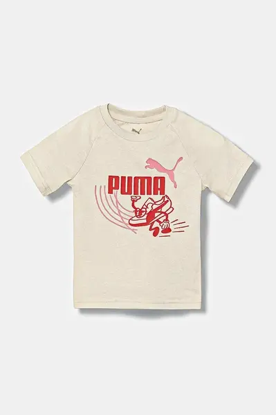 Detské bavlnené tričko Puma LITTLE RUNNERS Tee PS
