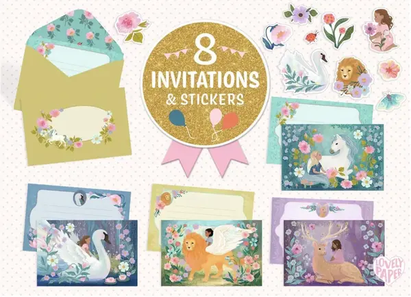 Dárková sada pozvánek Fantasy zvířátka - Neznámý