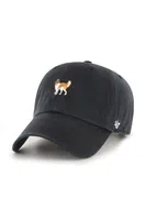Bavlněná baseballová čepice 47 brand Dog Base Runner Icon černá barva, hladká, XX-BSRIC1411GWS-BKT