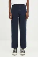 Bavlněné kalhoty Evisu Classic Worker Chino pánské, tmavomodrá barva, 2ESHTM5PT1063