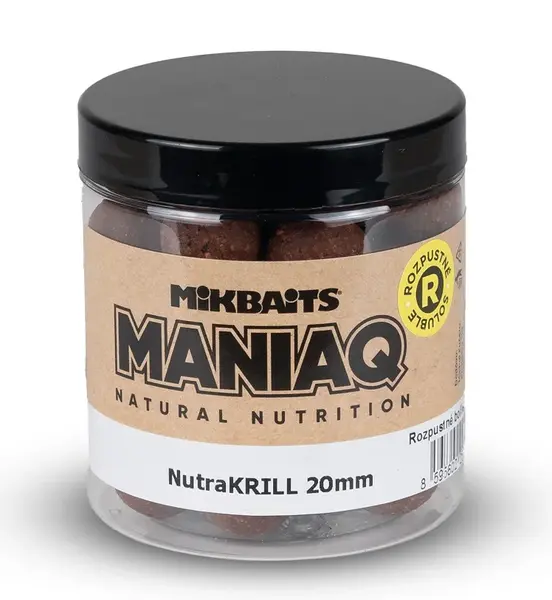 Mikbaits rozsputné boilie maniaq nutrakrill 250 ml - 20 mm