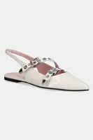 Baleríny Pretty Ballerinas Ella béžová barva, s odkrytou patou, 52095_A