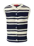 MAX&Co. Pletená vesta 'BETA'  krémová / námornícka modrá