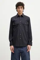 Bavlněná košile Paul Smith pánská, tmavomodrá barva, regular, s klasickým límcem, M1R-389Z-P02630