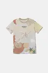 Dětské bavlněné tričko Guess béžová barva, L5GI15 K8HM4