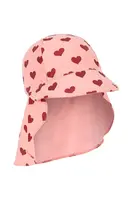 Dětská baseballová čepice Konges Sløjd MANUCA FRILL SUN HAT GRS růžová barva, KS103286