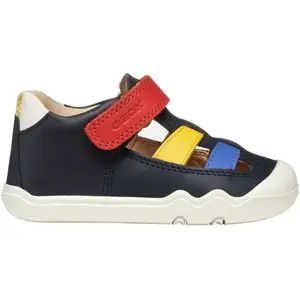 Geox B STEPPIEUP Chlapčenská voľnočasová obuv, tmavo modrá, veľkosť