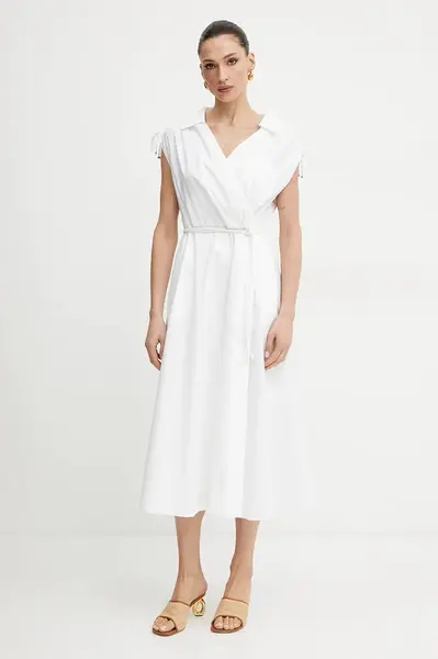 Šaty Marella RIVERA bílá barva, midi, 2513221052200