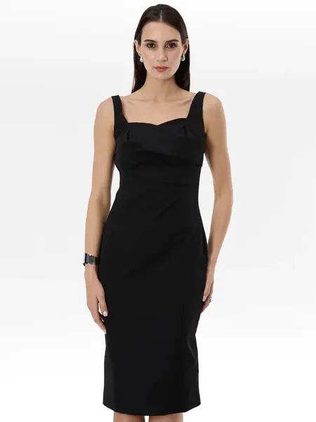 Čierne puzdrové šaty ORSAY