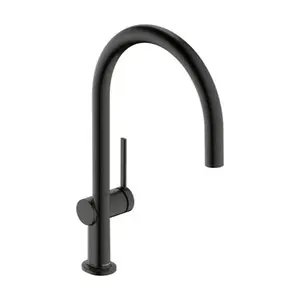 Hansgrohe Talis drezová batéria s otočným ramienkom kartáčovaný čierny chróm 72804340