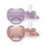 Philips Avent Dudlík Ultrasoft Premium 6-18m dívka 2 ks