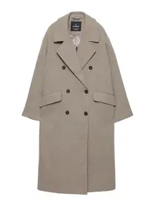 Pull&Bear Prechodný kabát  sivobéžová