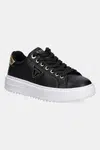 Tenisky Guess DENESA12 černá barva, FLJD12 LEA12