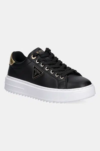 Tenisky Guess DENESA12 černá barva, FLJD12 LEA12