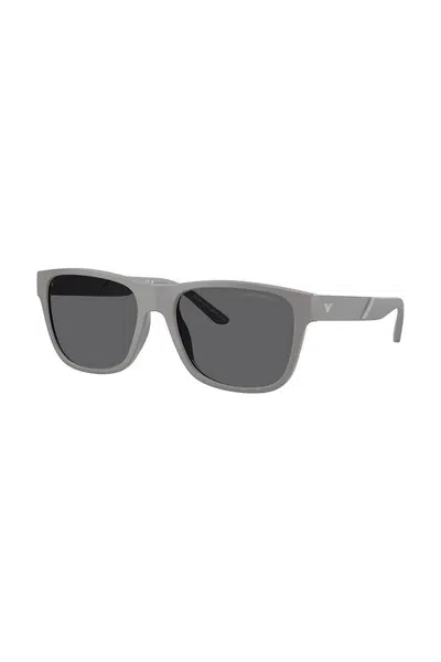 Sluneční brýle Emporio Armani pánské, šedá barva, 0EA4243