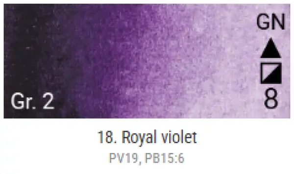 Akvarelové barvy Grand Godet – 18 Royal Violet