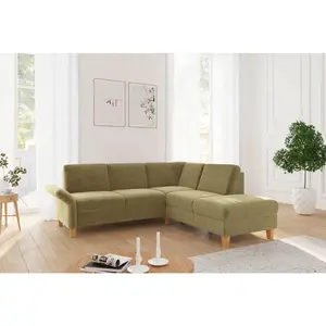 Sit & More ROHOVÁ SEDAČKA, textil, olivově zelená