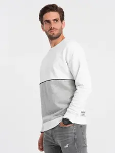 Ombre Men's OVERSIZE sweatshirt with contrasting color combination