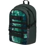 BAAGL SKATE FOREST Školní batoh, tmavě zelená, velikost