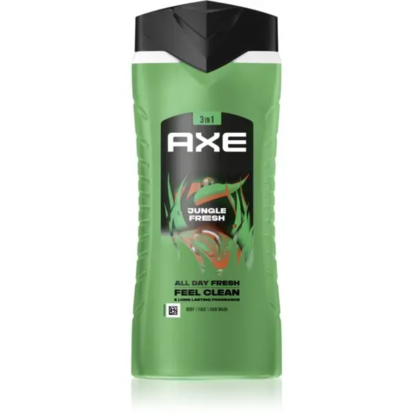 Axe Jungle Fresh sprchový gel na obličej, tělo a vlasy 400 ml