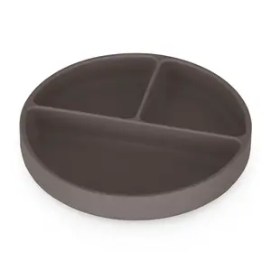 Petite&Mars Take&Match 6m+ dělený talíř kulatý Bitter Cocoa 1 ks