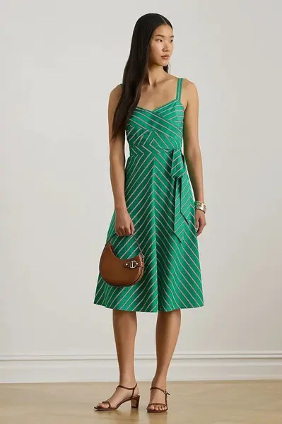 Bavlněné šaty Lauren Ralph Lauren