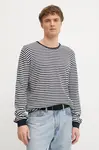 Pepe Jeans Svetr s příměsí lnu Pepe Jeans LAYNE STRIPES