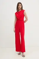 Overal Calvin Klein červená barva, s kulatým výstřihem, K20K208177