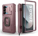 Dexnor 360 Kickstand Camprotector obal Samsung Galaxy Z Fold 6, růžový
