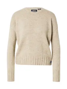 Superdry & Co Sveter 'Essential'  béžová melírovaná