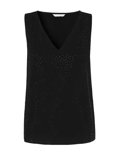 TATUUM Top 'Serkoni'  čierna / strieborná
