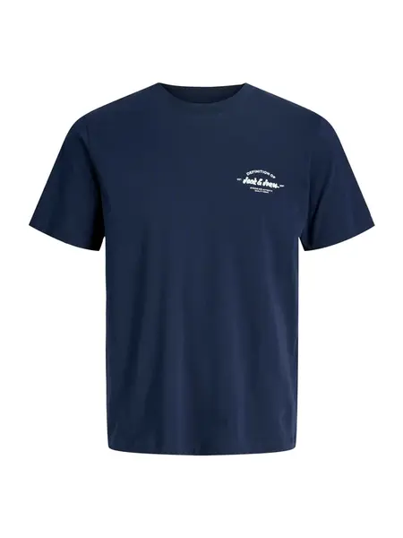 Jack & Jones Junior Tričko 'JJBRANDON'  tmavomodrá / biela