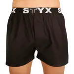 Styx Pánské trenky sportovní guma černé (B960) XXL
