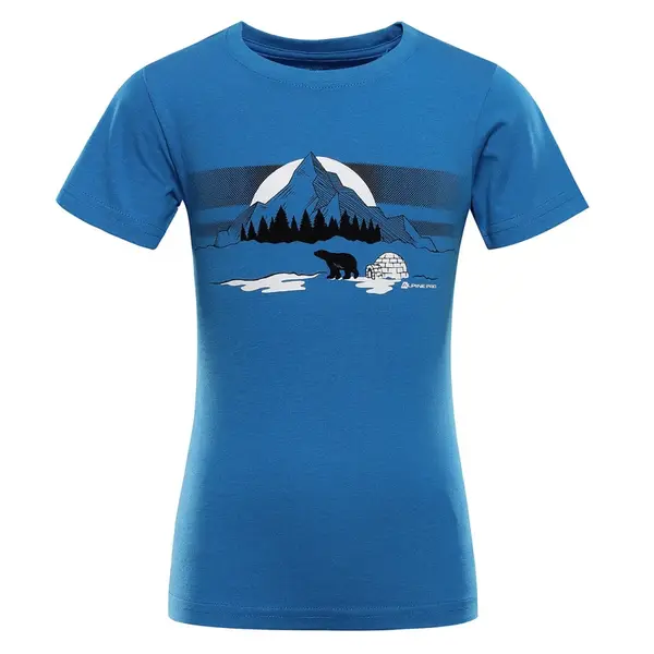 Dětské rychleschnoucí triko s cool-dry alpine pro dallo 3 modrá 140-146