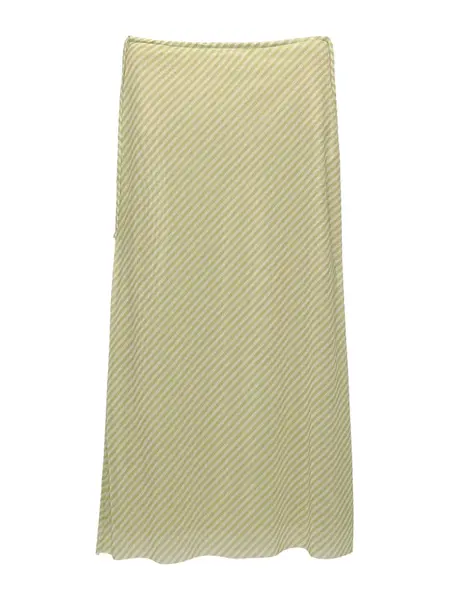 Pull&Bear Sukňa  béžová / svetlozelená