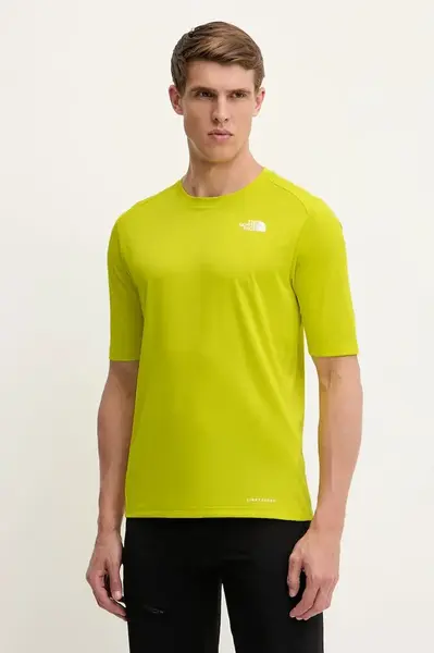 Sportovní tričko The North Face Shadow pánské, zelená barva, NF0A87TUJE31