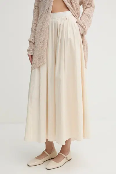 Sukně Pedro del Hierro béžová barva, maxi, áčková, 7599300