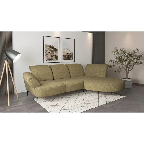 Sit & More ROHOVÁ SEDAČKA, textil, olivově zelená
