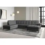 Sit & More SEDACÍ SOUPRAVA, textil, tmavě šedá