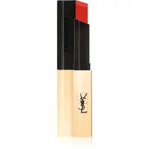 Yves Saint Laurent Rouge Pur Couture The Slim tenký zmatňujúci rúž s koženým efektom odtieň 10 Corail Antinomique 2.2 g
