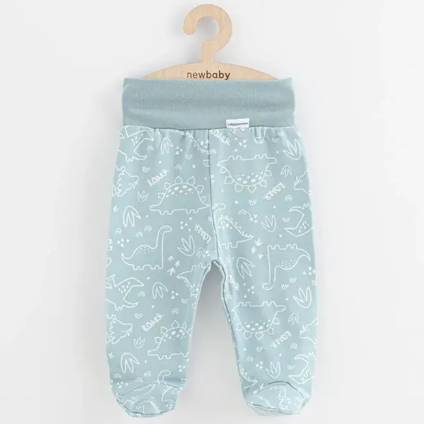 Dojčenské polodupačky Classic II dino mätové