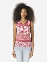 KOROSHI Tričko  červená / biela